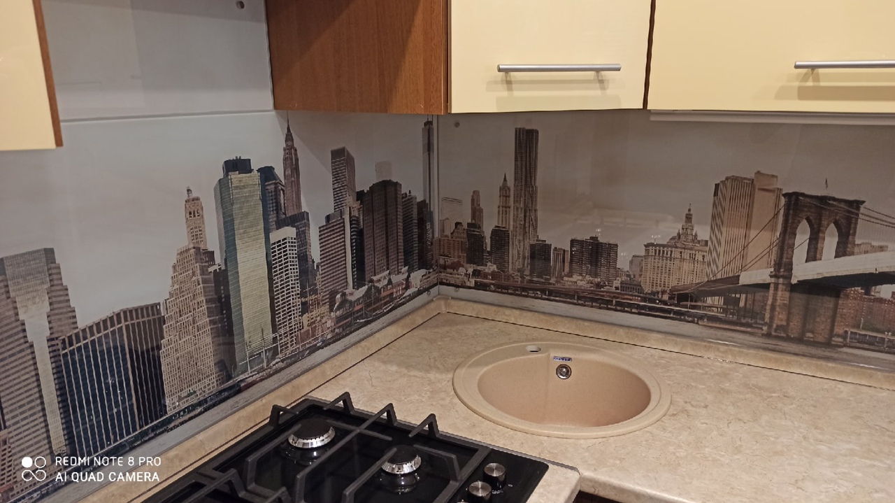 Фартук на кухню (скинали) Егорьевск Стеклянные фартуки для кухни (или ...