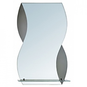 Зеркало волна с полкой